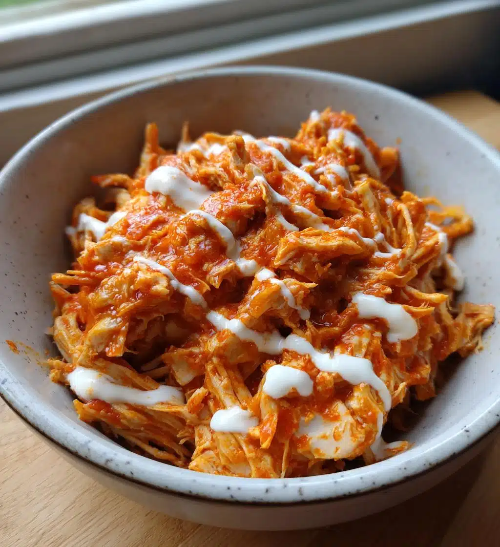 crockpot buffalo chicken - detail 1