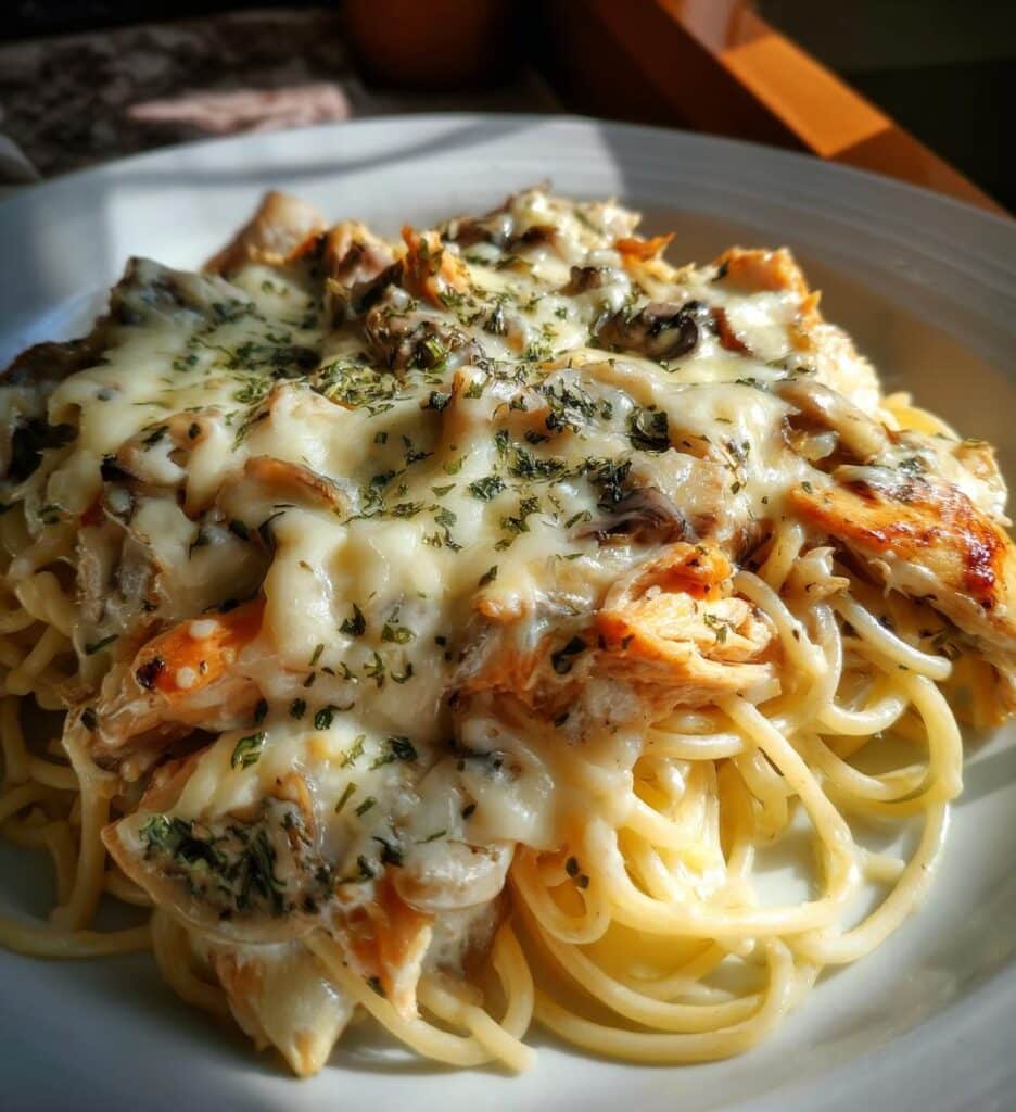 crockpot chicken spaghetti