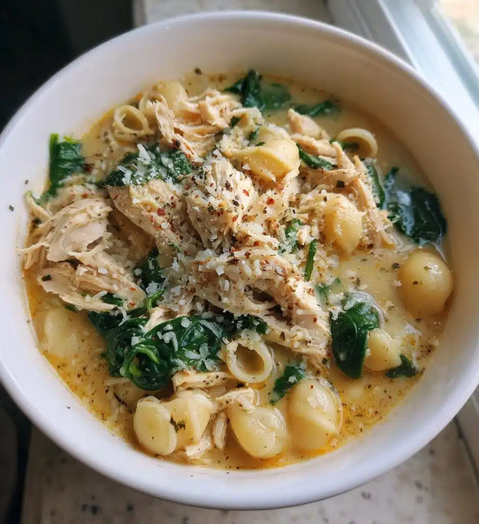 crockpot creamy chicken parmesan soup