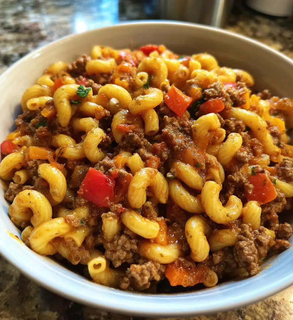 crockpot goulash with uncooked macaroni slow cooker recipe - detail 1