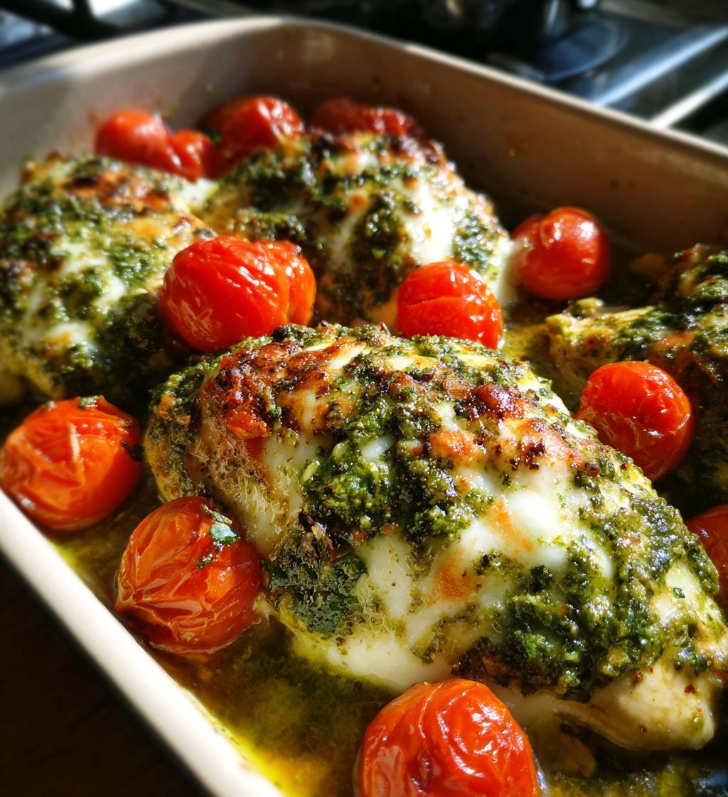 crockpot pesto chicken - detail 1