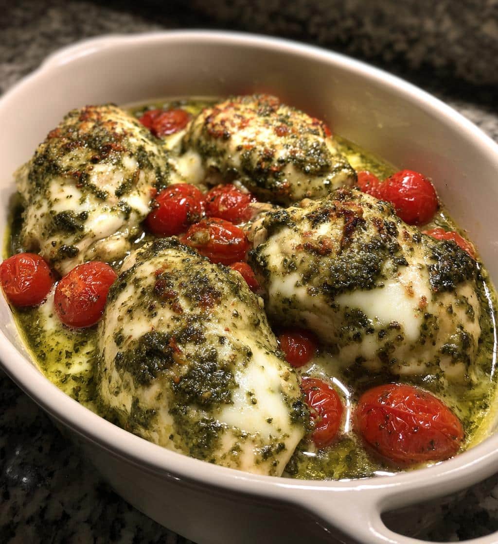 crockpot pesto chicken