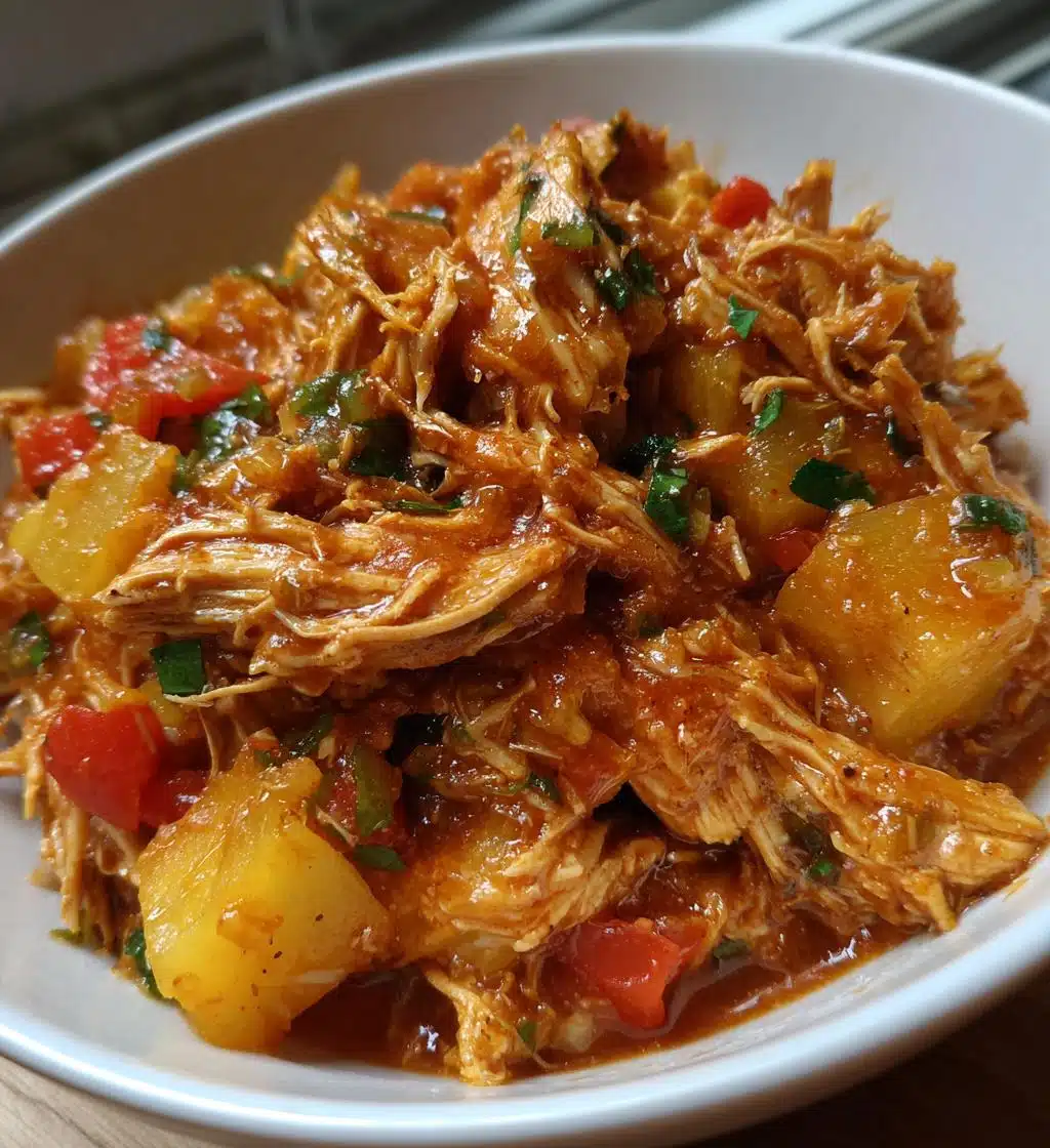 crockpot pineapple salsa chicken