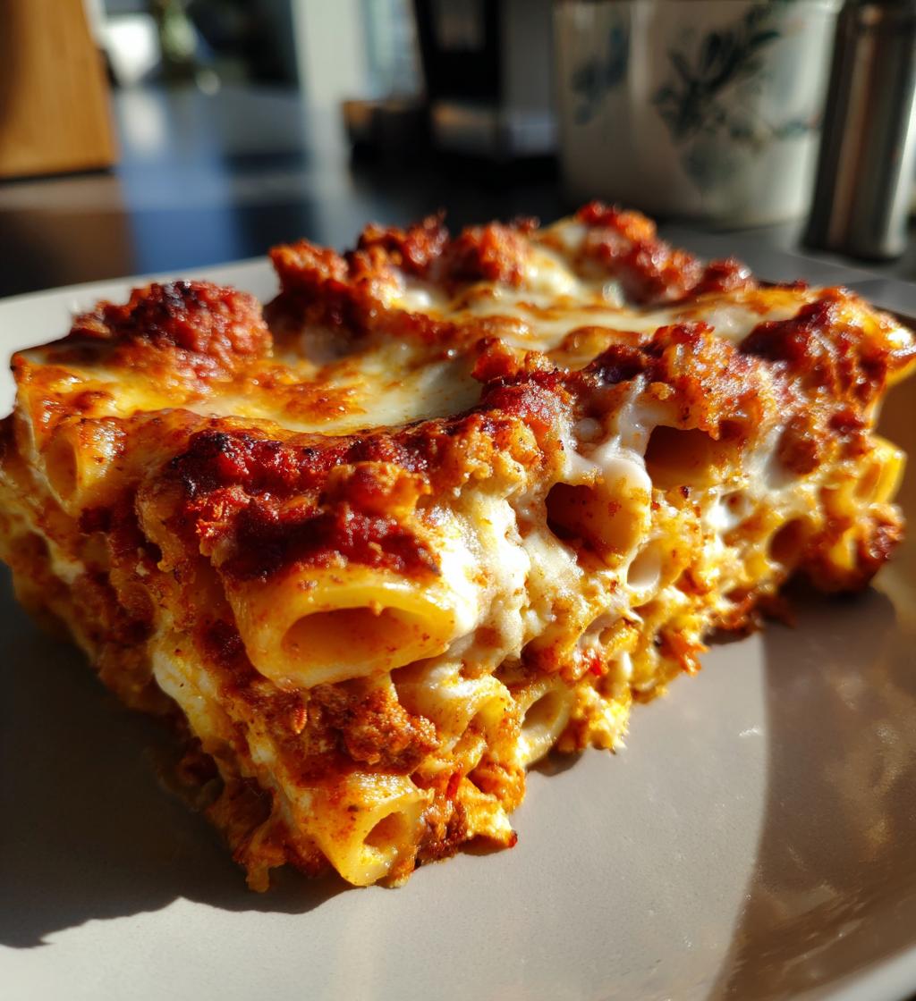 delicious meatless baked ziti - detail 1