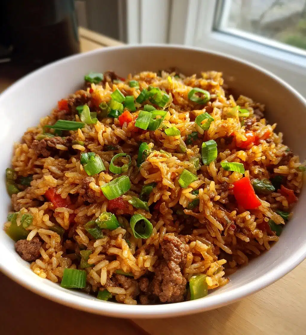 dirty rice with ground beef recipe
