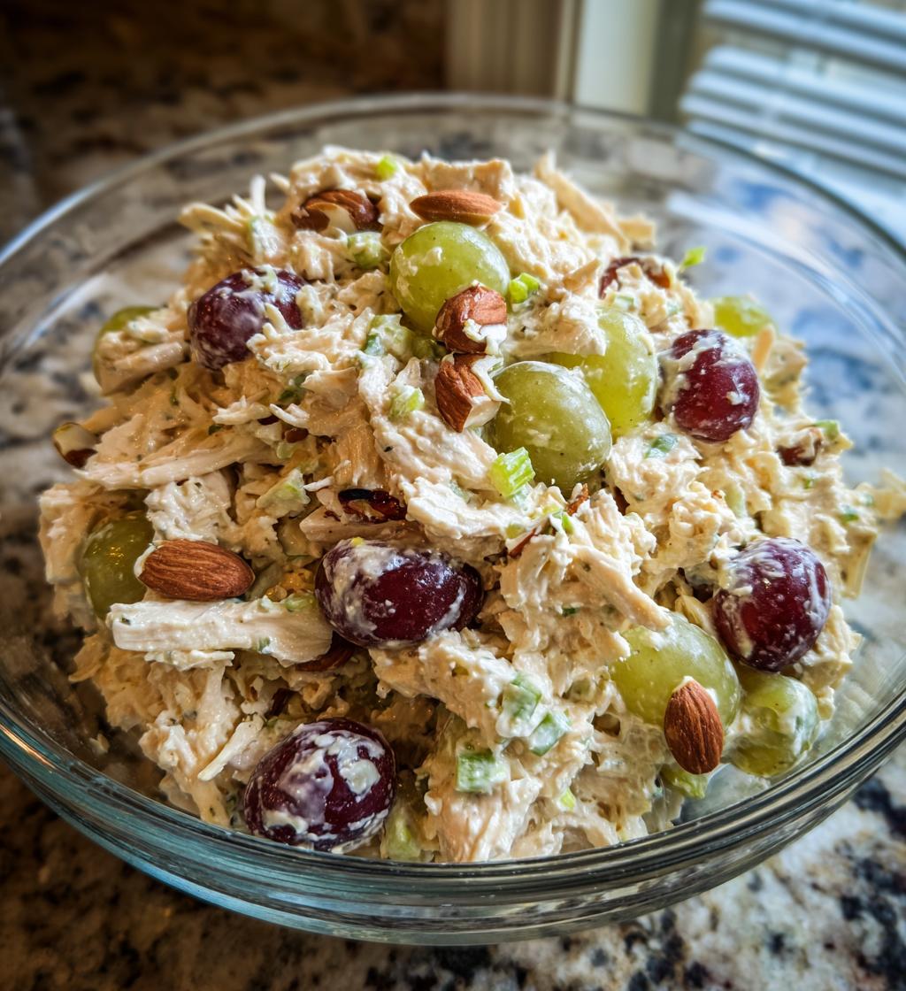 easy chicken salad with grapes