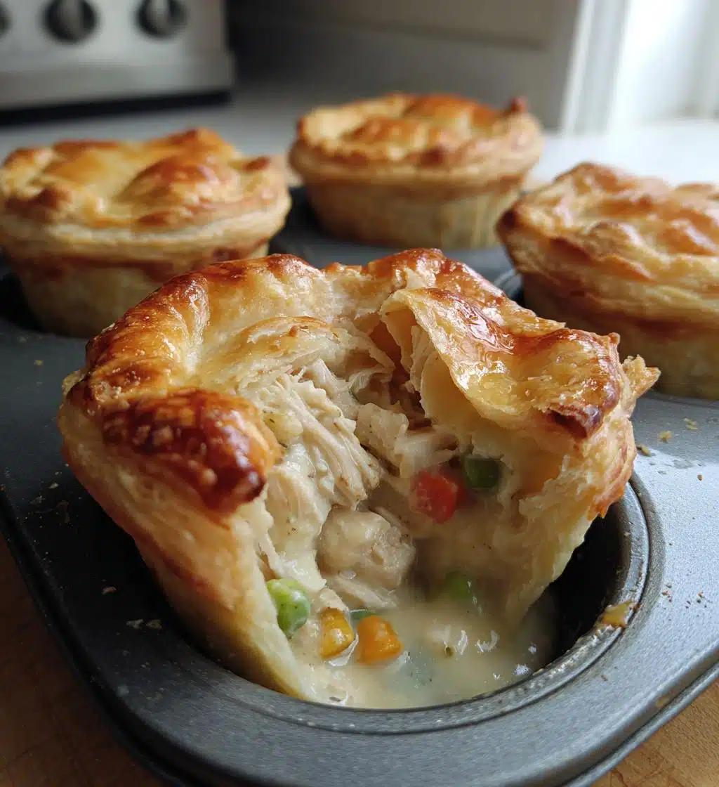 easy mini chicken pot pies delicious recipe - detail 1