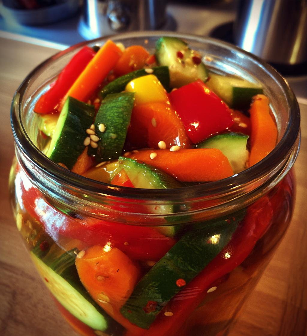 easy refrigerator pickled vegetables recipe - detail 1