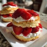easy strawberry shortcake stacks