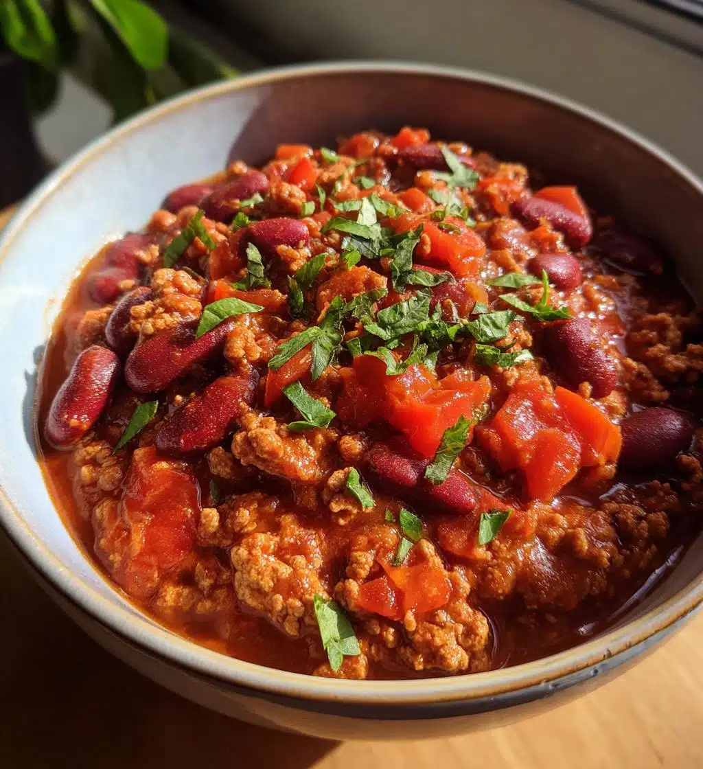 easy turkey chili - detail 1