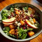 fall salad with maple lime dressing