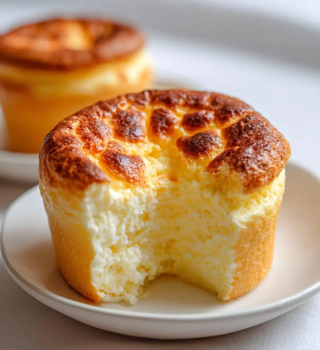 fluffy japanese cotton cheesecake cupcakes recipe - detail 1