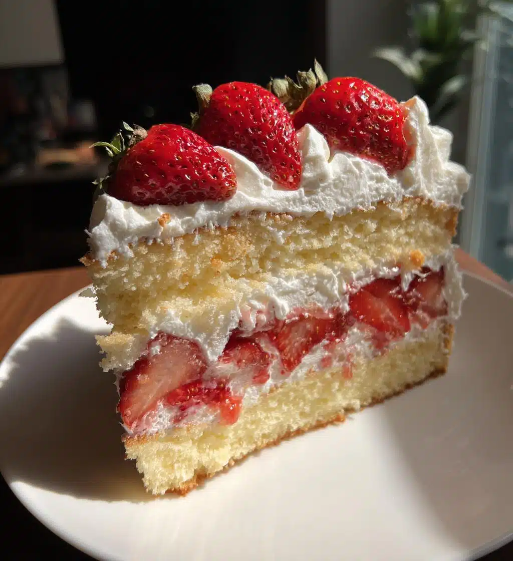 french strawberry cake - detail 1
