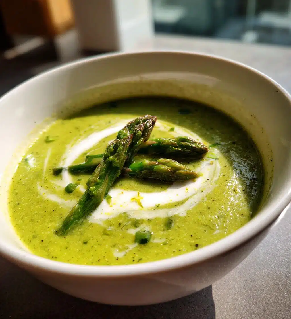 fresh asparagus soup