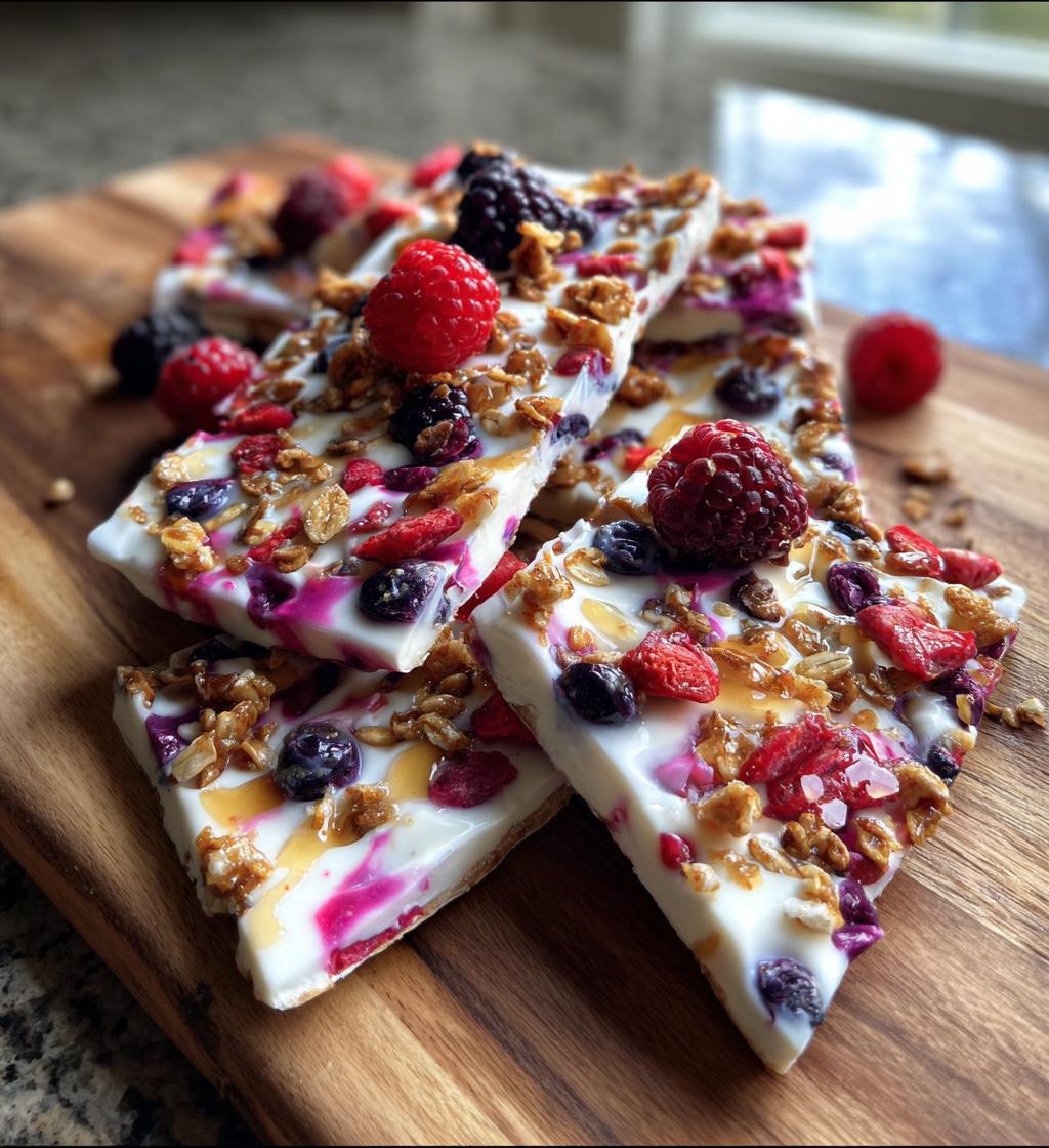 frozen yogurt bark