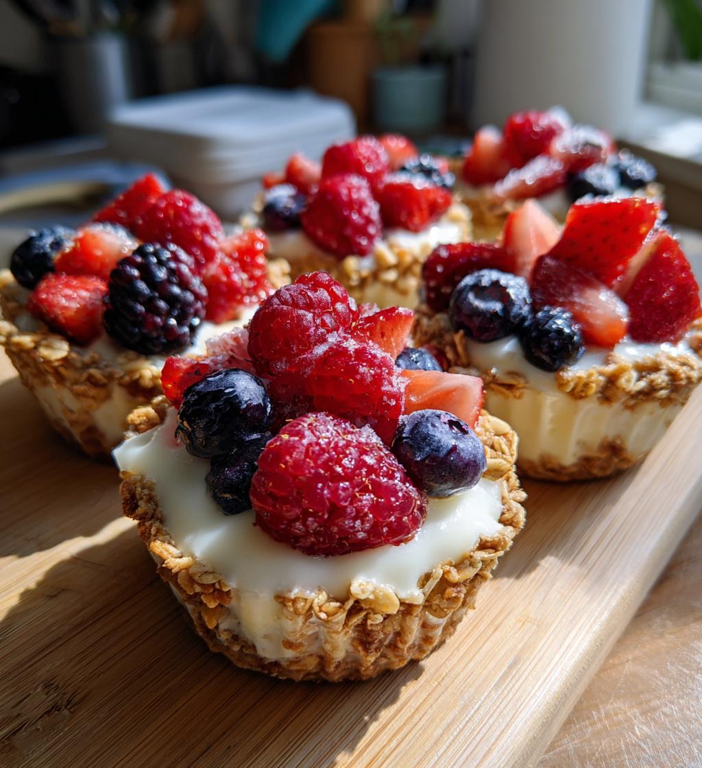 frozen yogurt granola cups recipe - detail 1