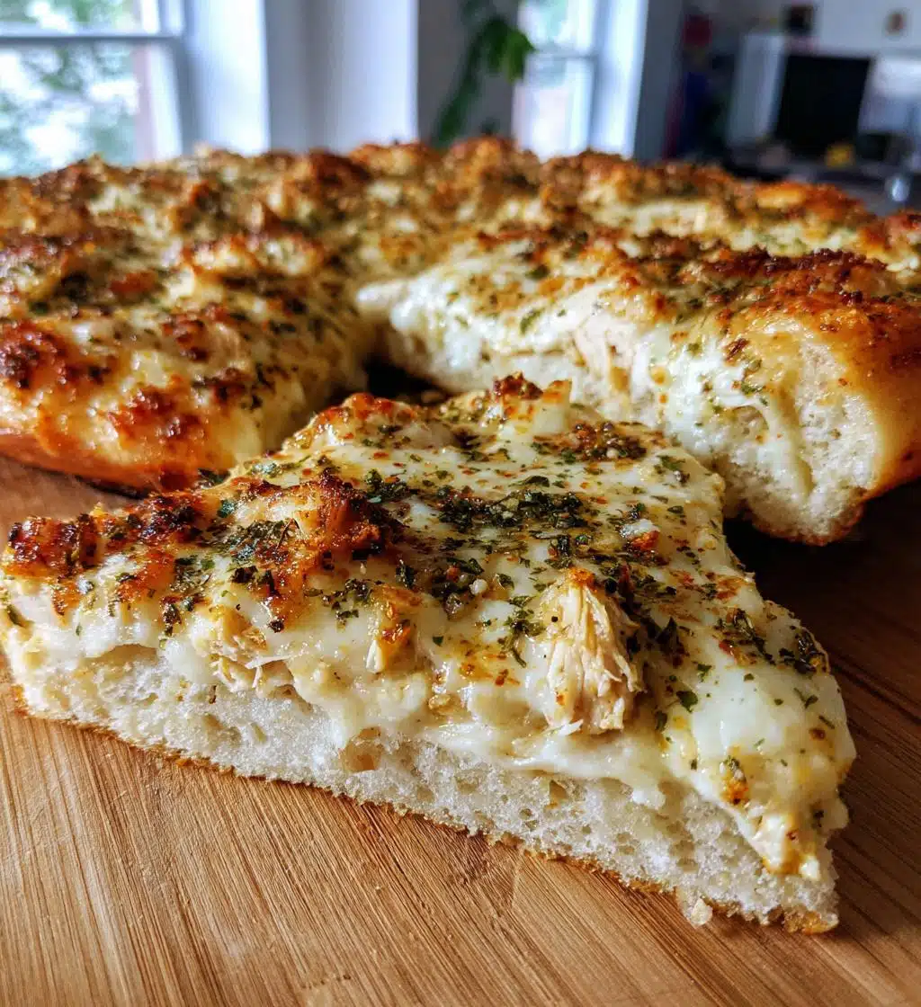 garlic alfredo chicken pizza recipe - detail 1
