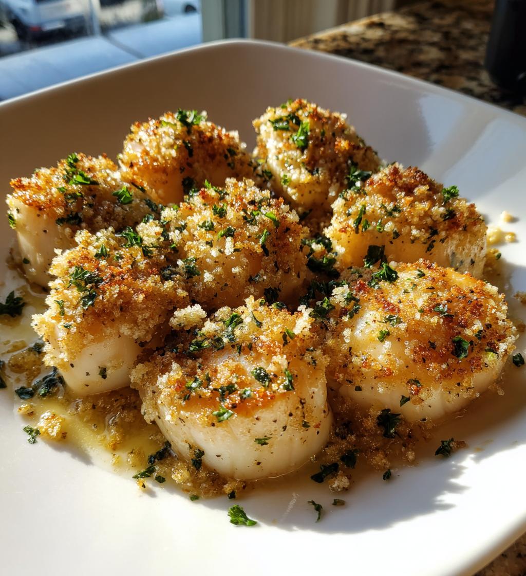 garlic butter baked scallops recipe - detail 1