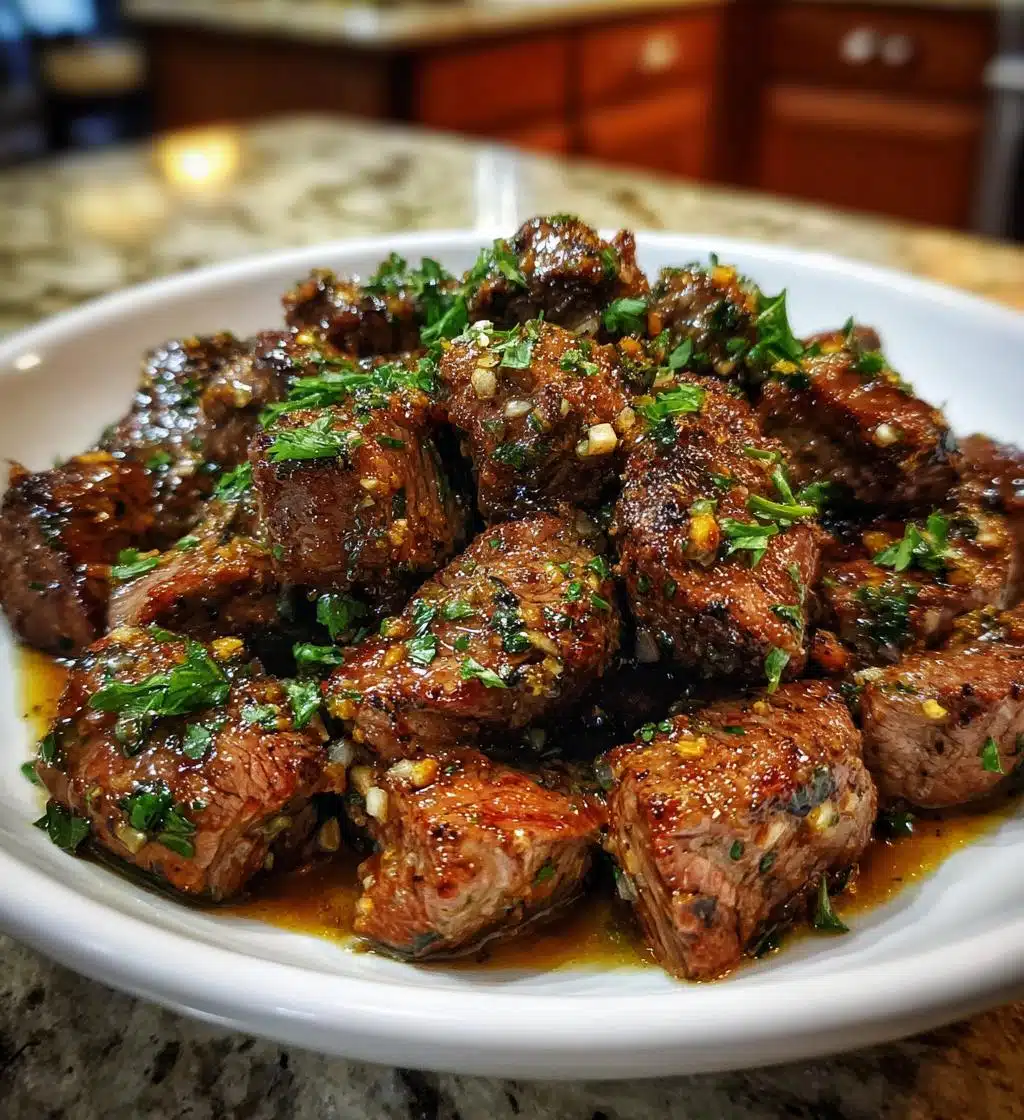 garlic butter steak bites recipe - detail 1