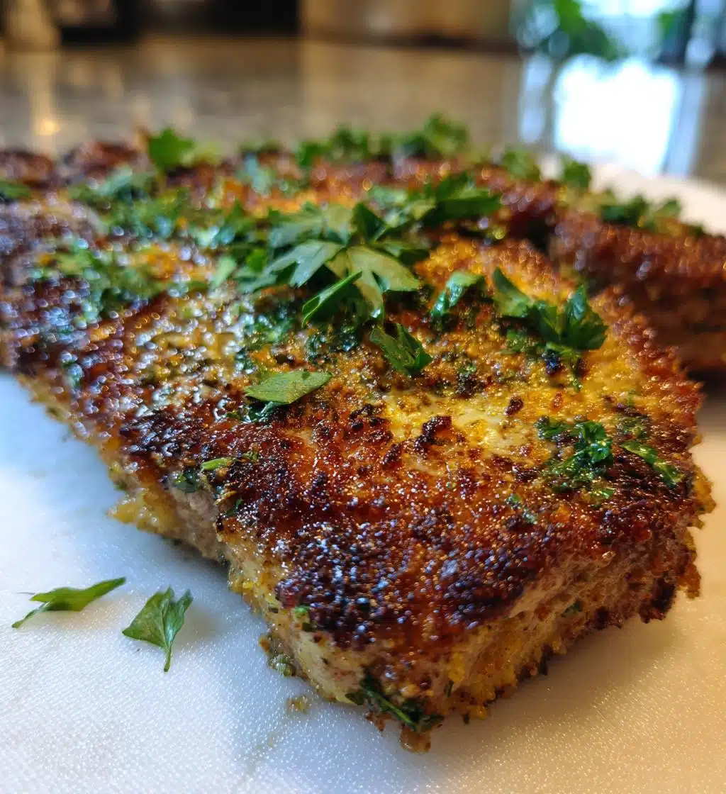 garlic parmesan beef chops - detail 1