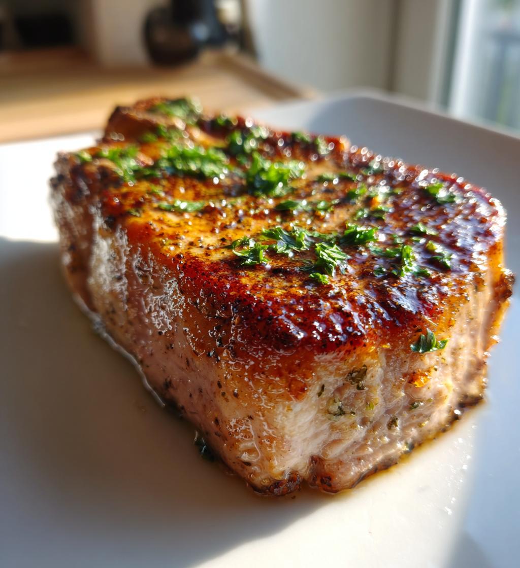 garlic parmesan chops - detail 2