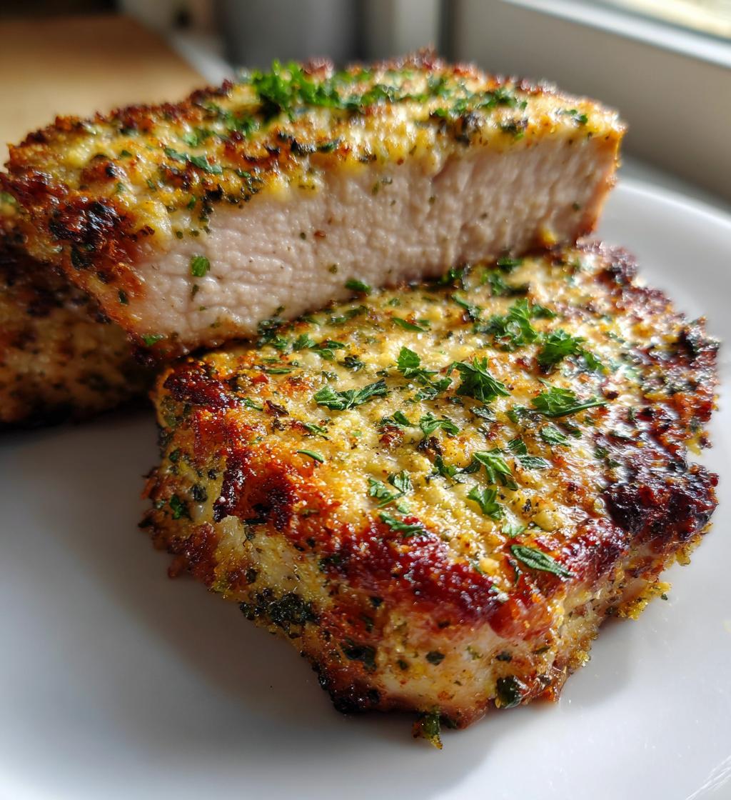 garlic parmesan chops