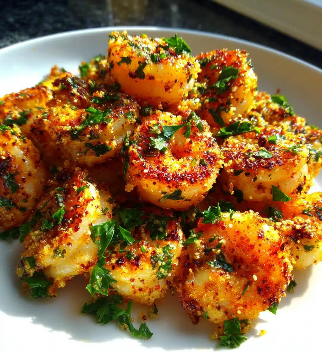 garlic parmesan shrimp - detail 1