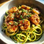 garlic shrimp and zucchini noodles