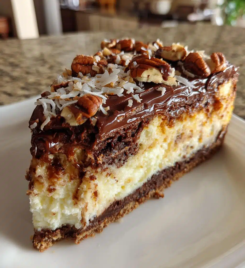 german chocolate heaven cheesecake - detail 1