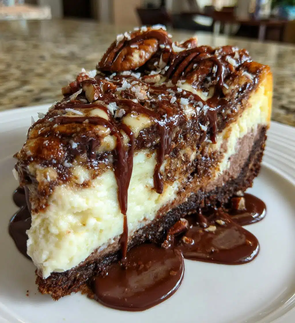 german chocolate heaven cheesecake