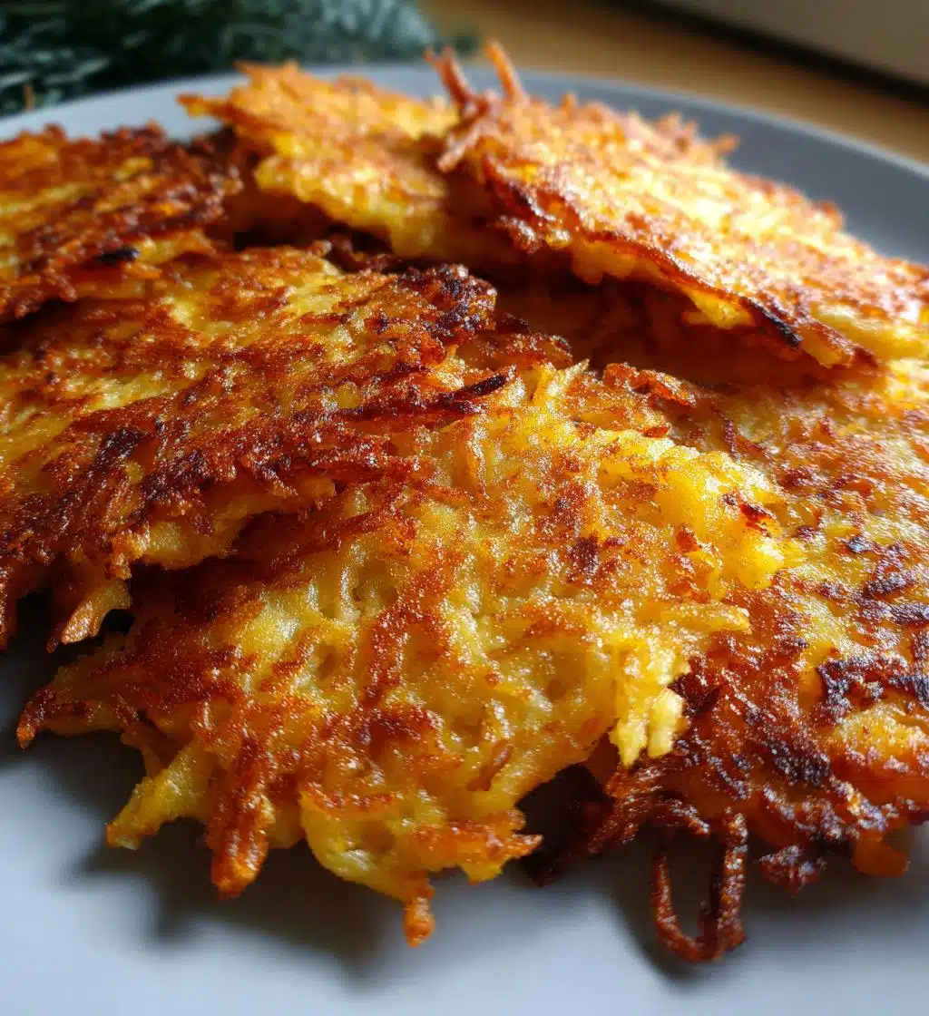 german potato pancakes kartoffelpuffer - detail 1