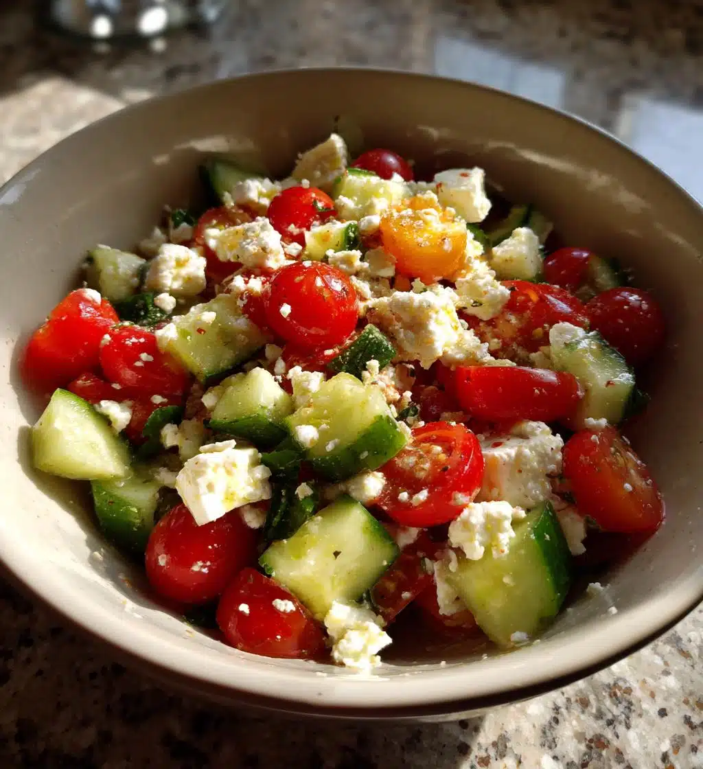 greek pasta salad with feta