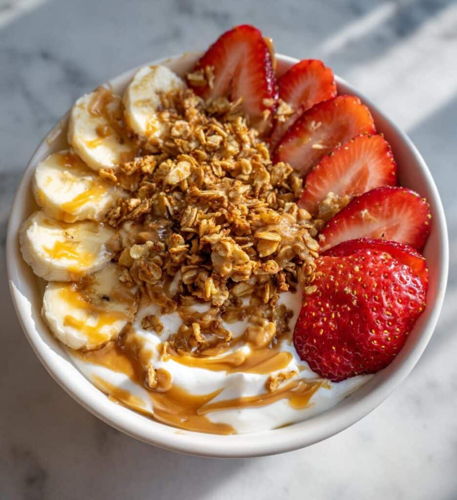 greek yogurt peanut butter snack
