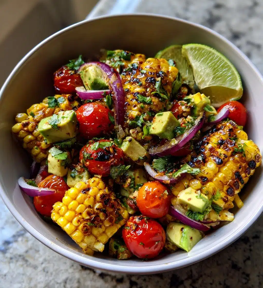grilled corn steak salad recipe - detail 1