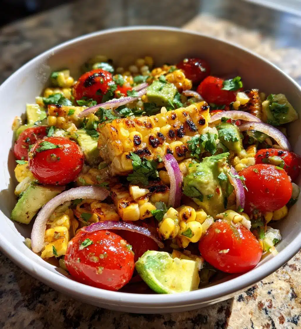 grilled corn steak salad recipe