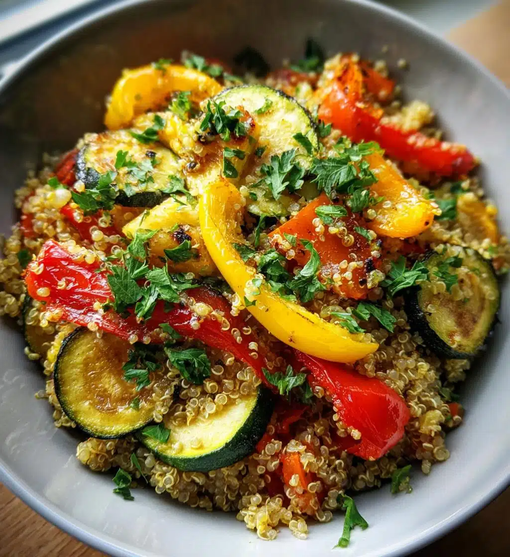 grilled veggie quinoa salad - detail 1