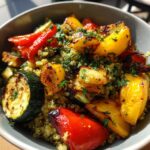 grilled veggie quinoa salad
