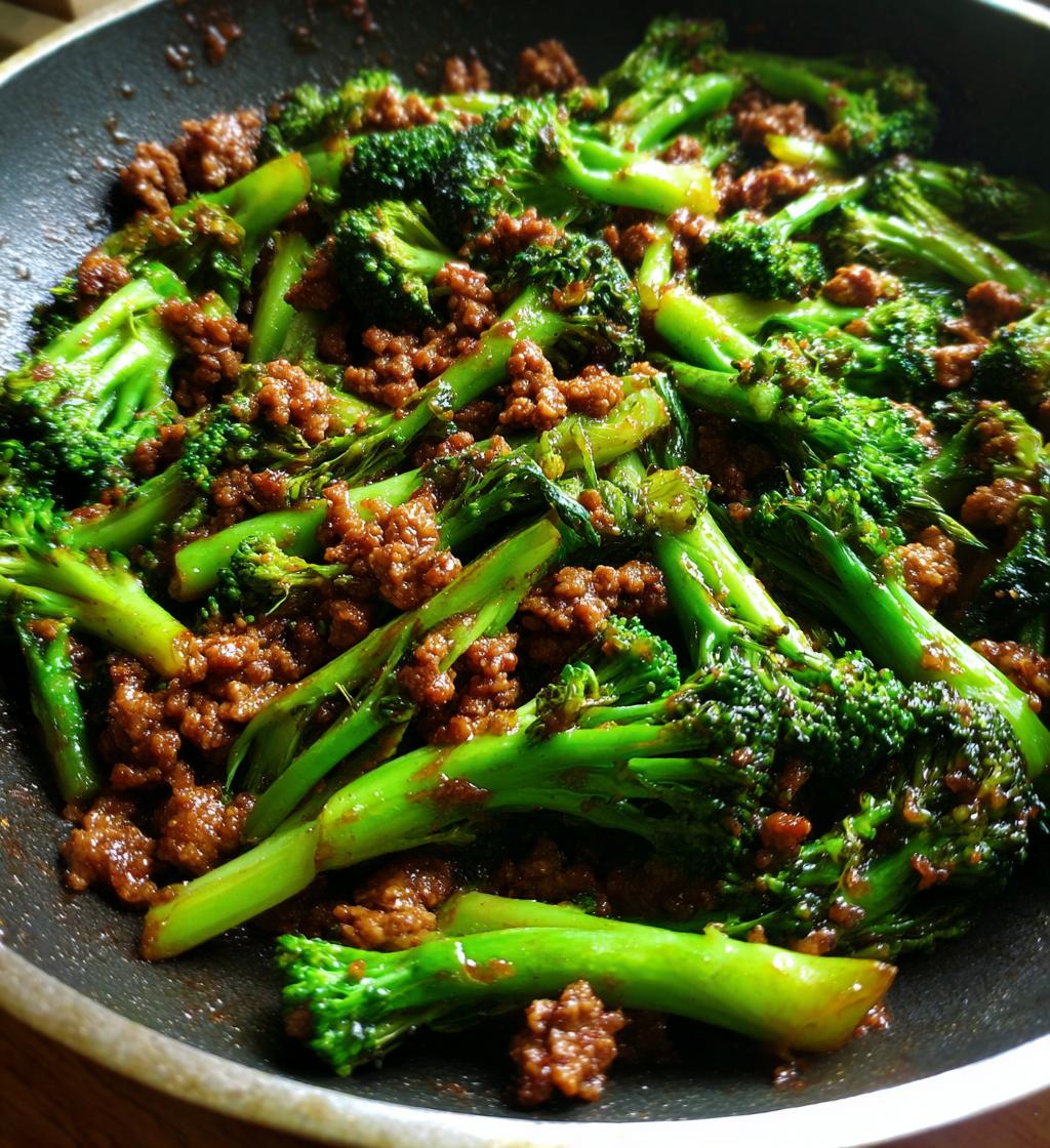 ground beef broccoli recipe