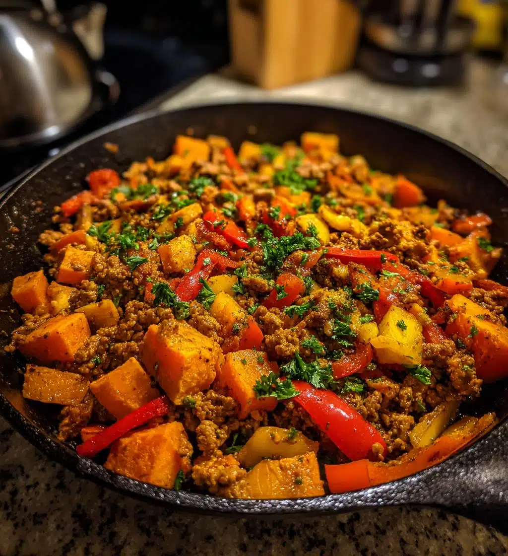 ground turkey and sweet potato skillet delight recipe - detail 1