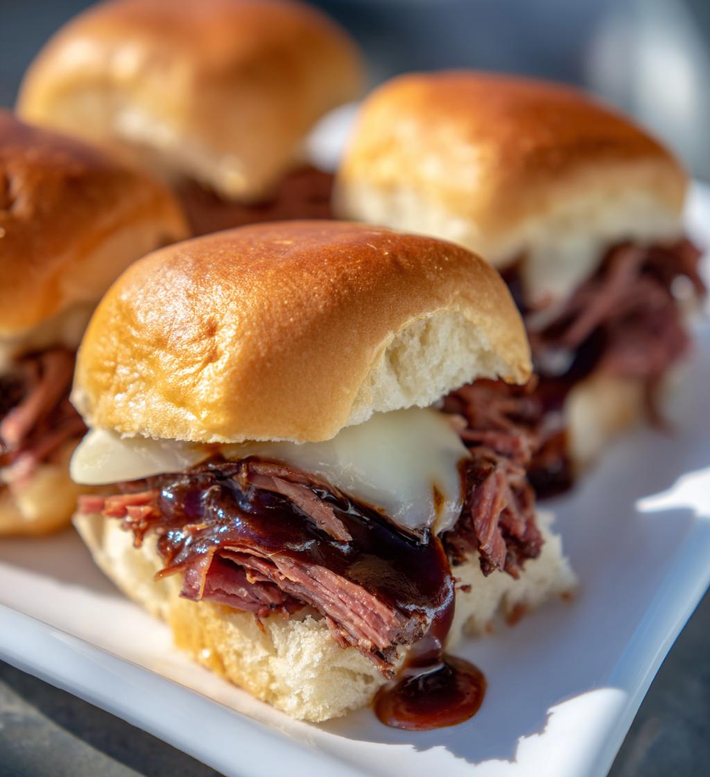 guinness corned beef sliders slow cooker - detail 1
