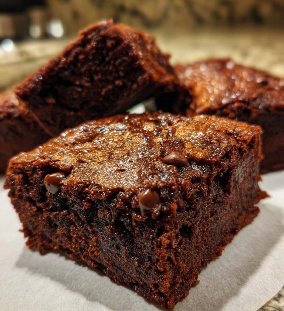 healthy banana brownies