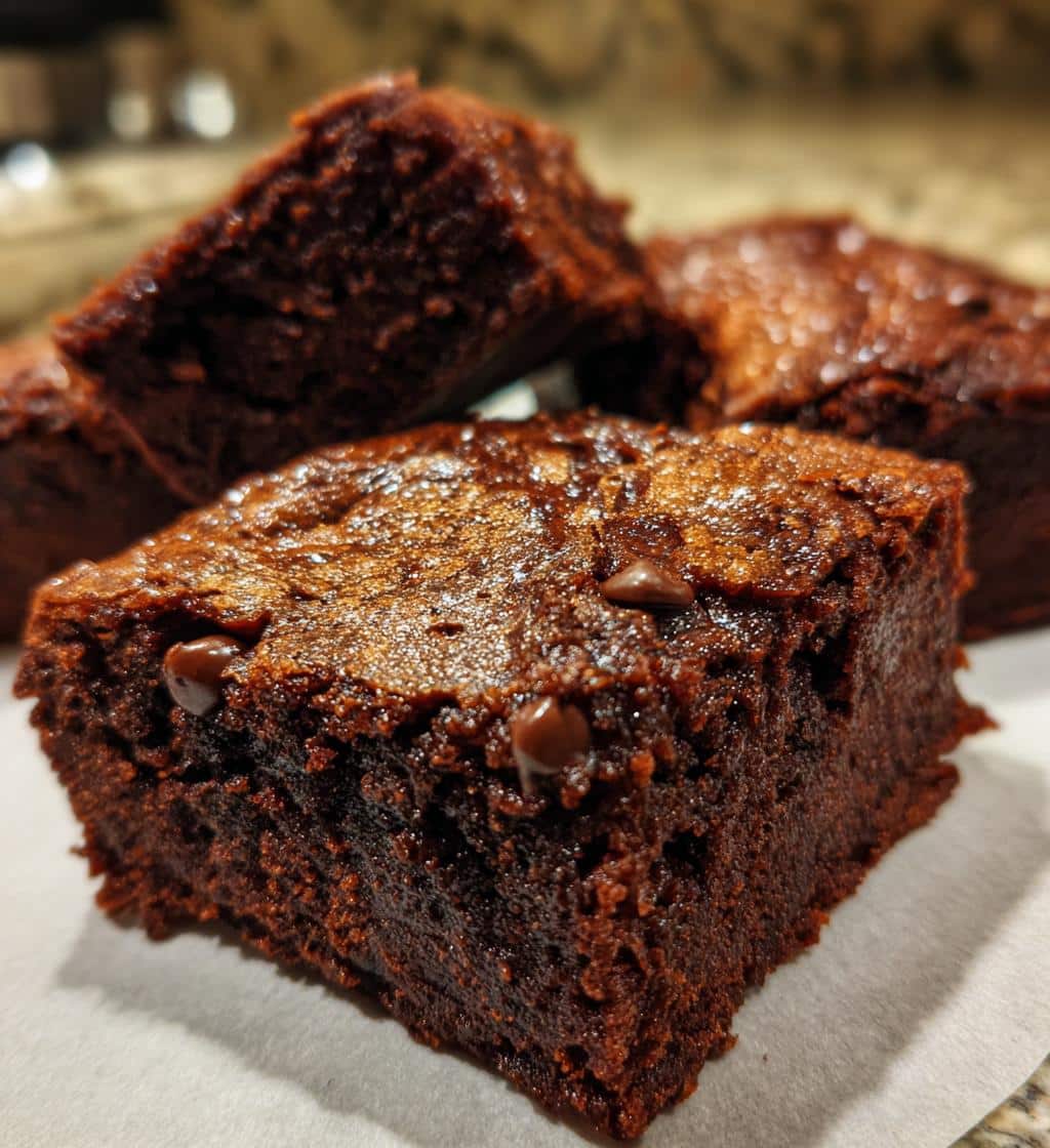 healthy banana brownies