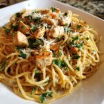 healthy garlic parmesan chicken pasta