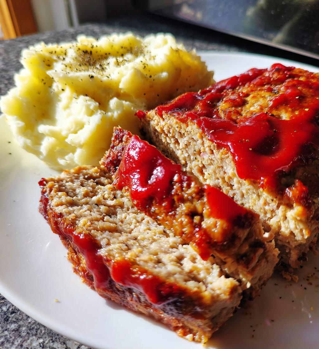 healthy meatloaf mashed potatoes