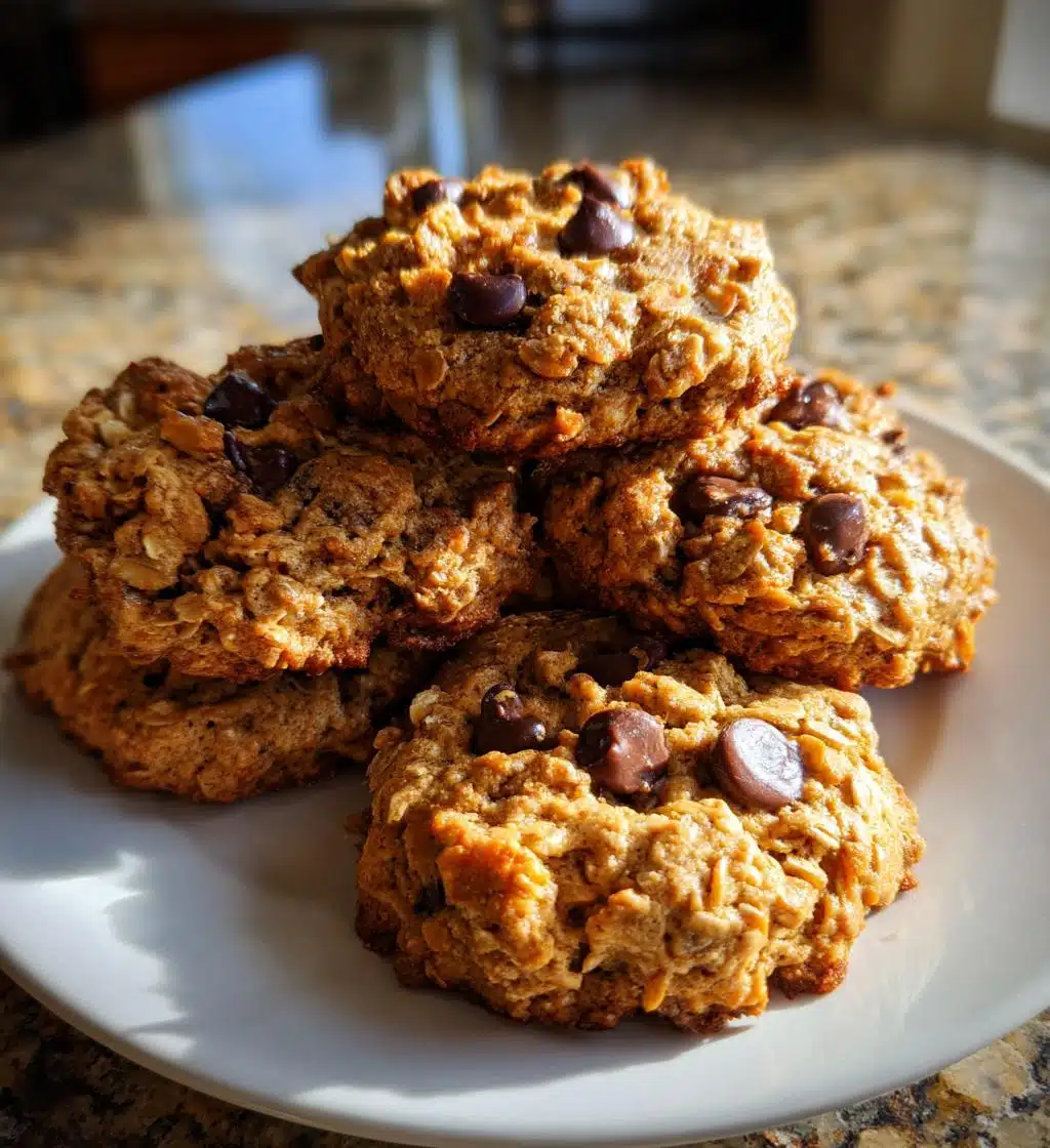healthy peanut butter oatmeal cookies - detail 1
