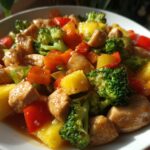 healthy pineapple chicken stir fry