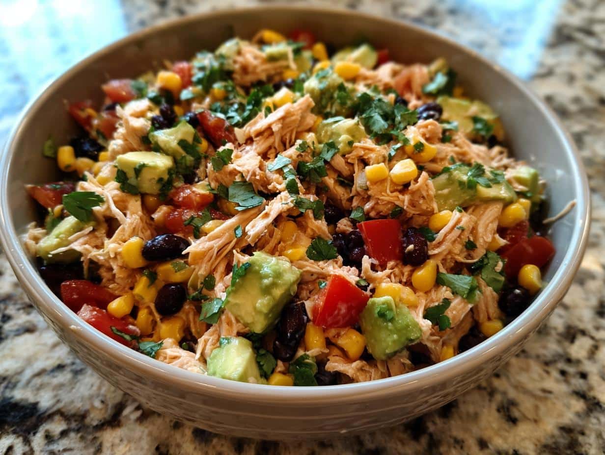 healthy southwest chicken salad - detail 1