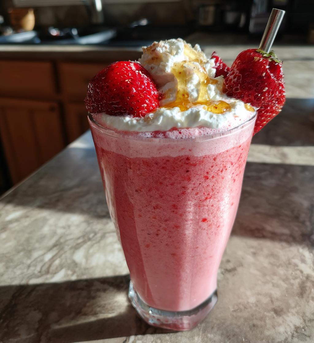 healthy strawberry smoothie