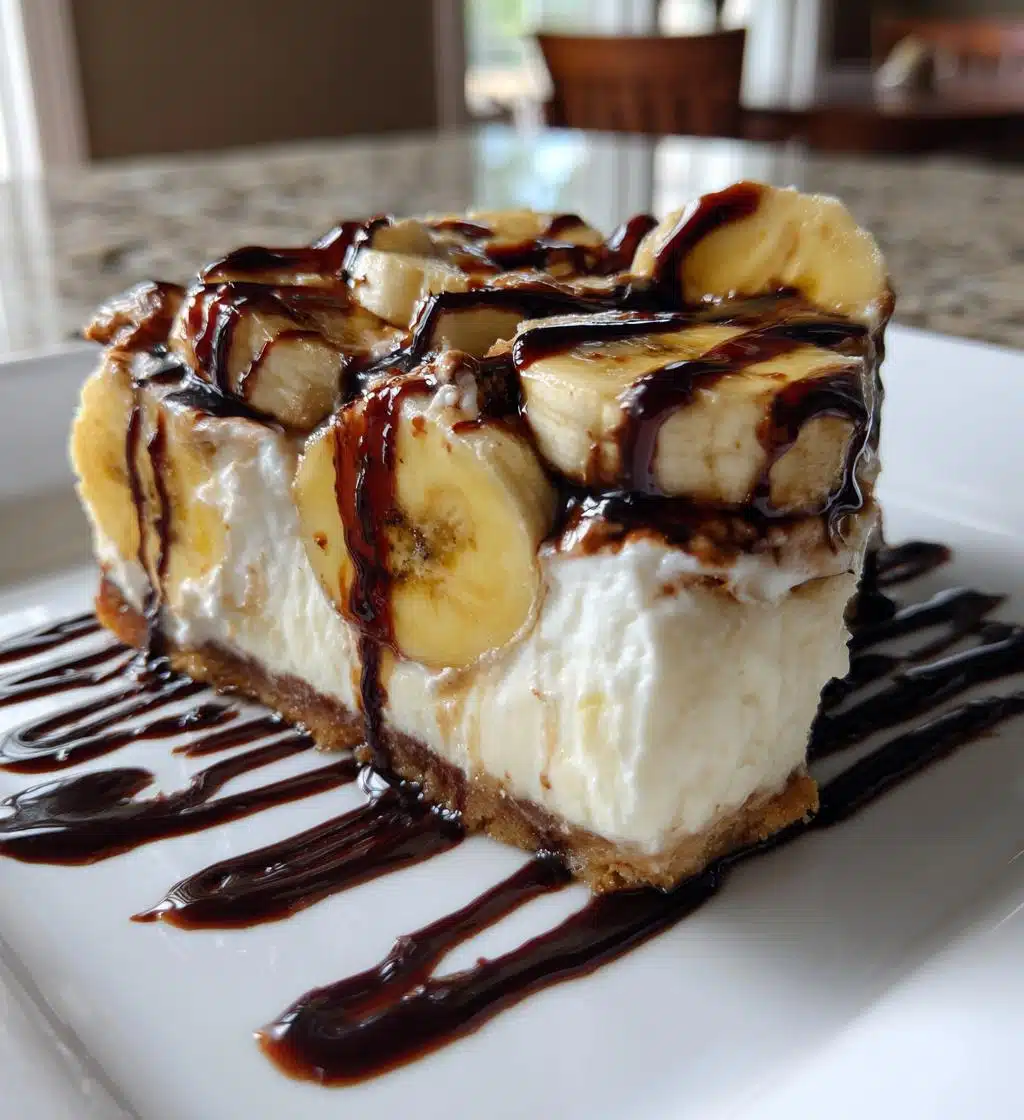 heavenly no bake banana split cheesecake - detail 1