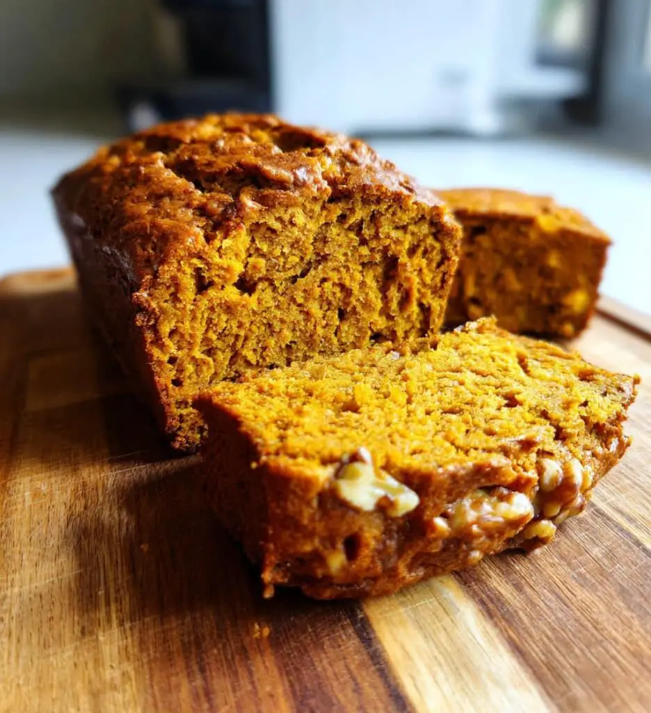 high fiber pumpkin bread